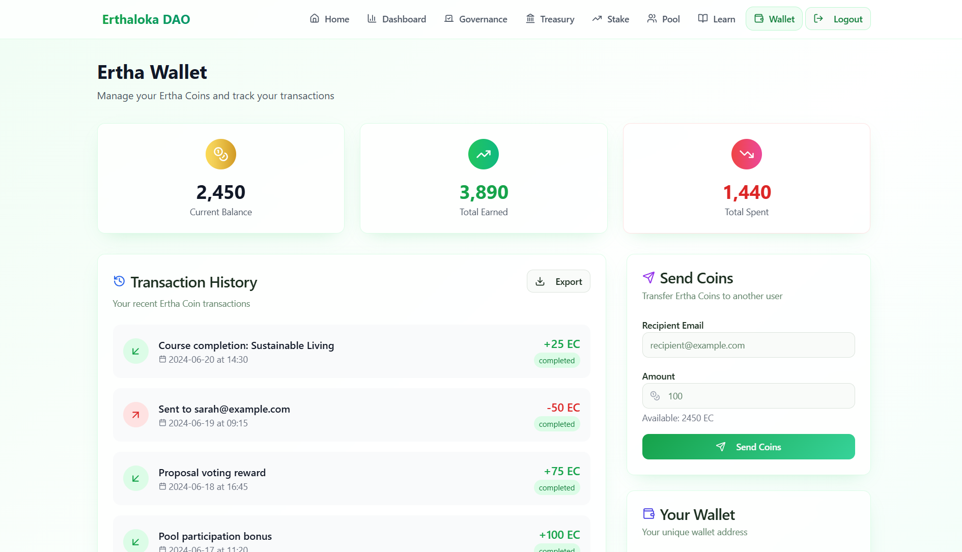 Ertha Wallet